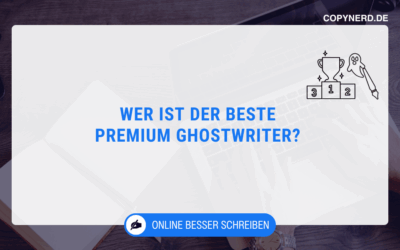 Wer ist der beste Premium Ghostwriter? [Top 5 Anbieter im Vergleich 2025]